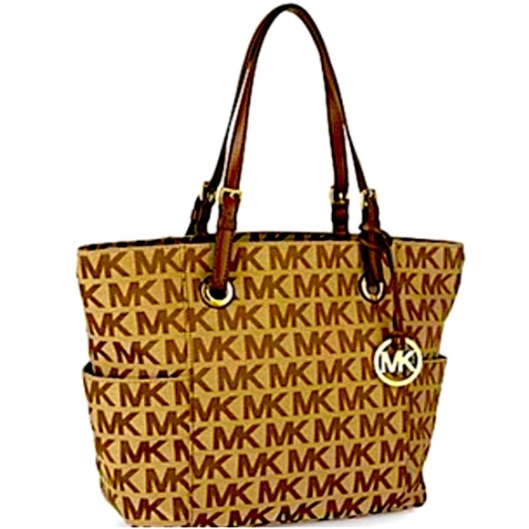 Michael Kors Brown Signature MK Tote - Picture 14 of 15